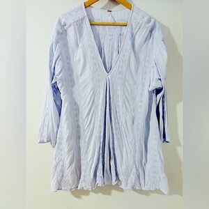 Free people beachy blouse long sleeved